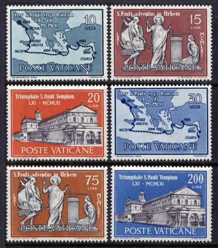 Vatican 304 1961 - sc#304-9,