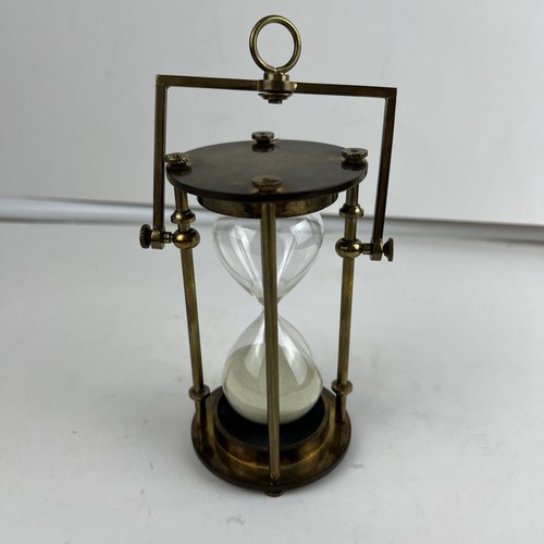 Vtg brass hanging hour - vtg,