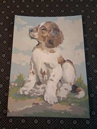 Vtg finished spaniel cocker - finished,