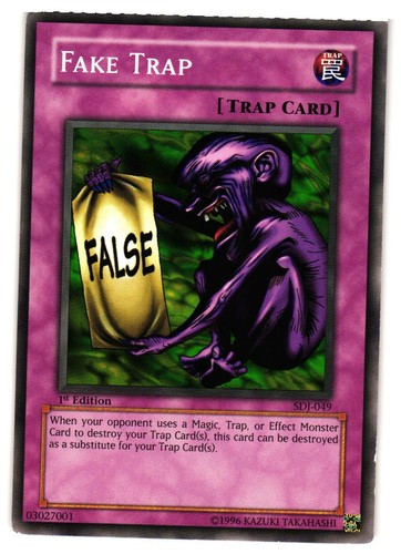 Yugioh fake trap - fake, sdj-049