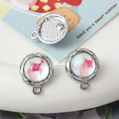 2pairs silver rhodium plated - 2pairs,