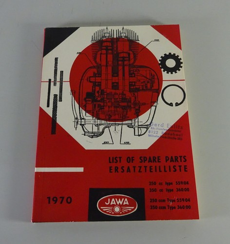 Parts catalog spare - list, jawa