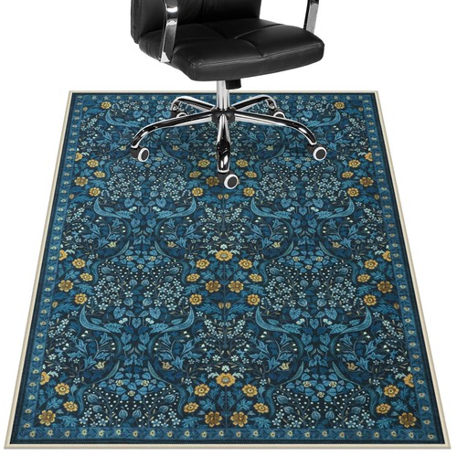 Floral office chair mat for - mat,
