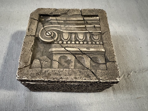 Vintage decorative stone box - decorative,