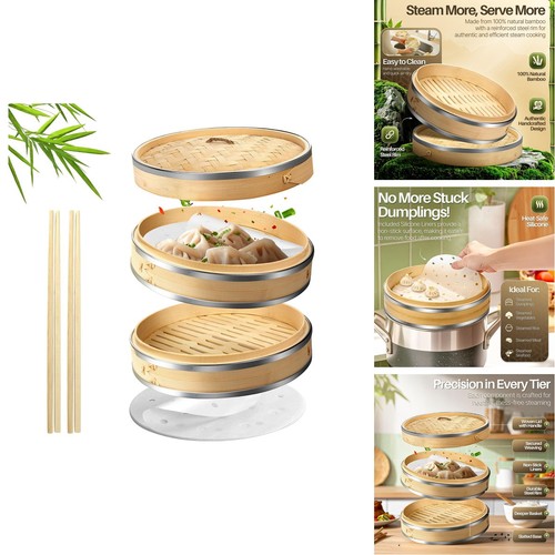 Flexzion bamboo steamer basket - flexzion,