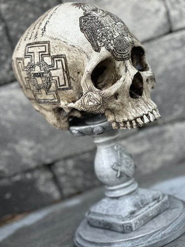 Scottish rite carved skull - rite,