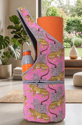 Quilted cotton yoga - quilted, mat