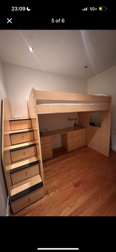 Full size loft storage bed - storage,