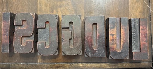 Vintage wood letterpress