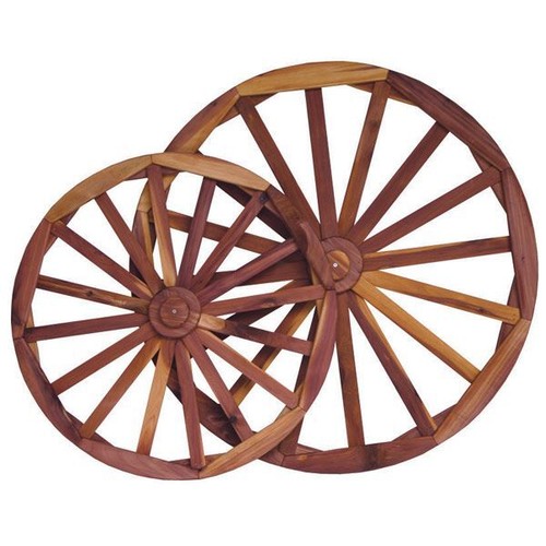 Wagon wheel solid red - red, cedar