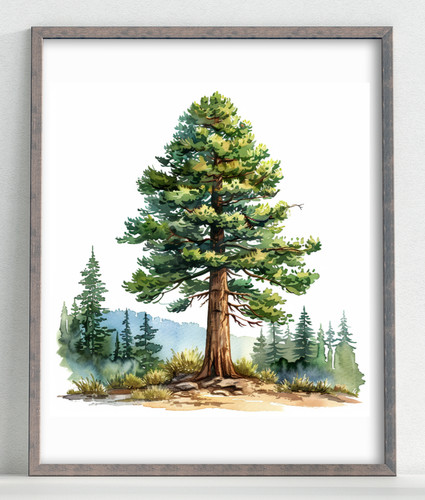 Tree art print - art, print,