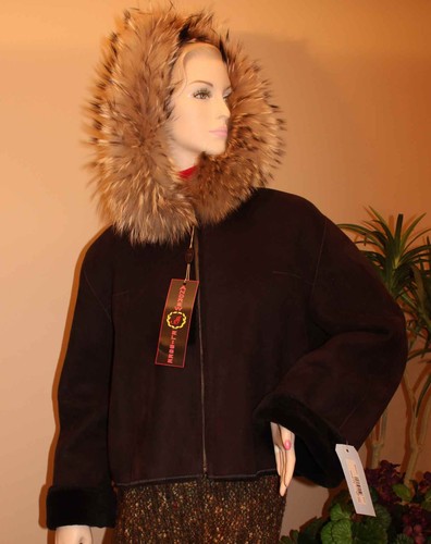 Shearling fur jacket - fur,