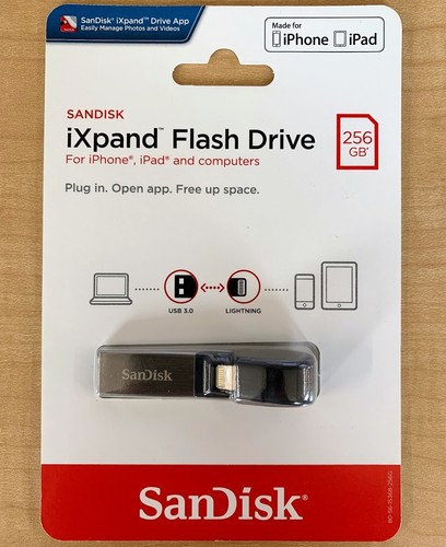 Sandisk 256gb ixpand usb 0 - 256gb, 3.0