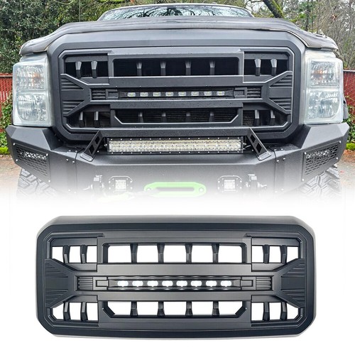 Matte black front - matte, grille