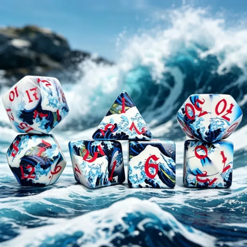 Great wave dice set - dice, |