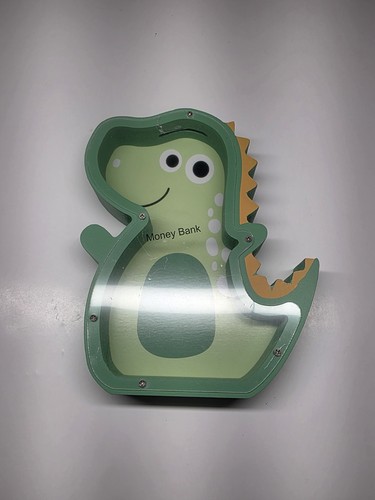 Wooden dinosaur piggy bank - piggy, for