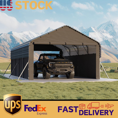 12x20 outdoor metal carport - ft,