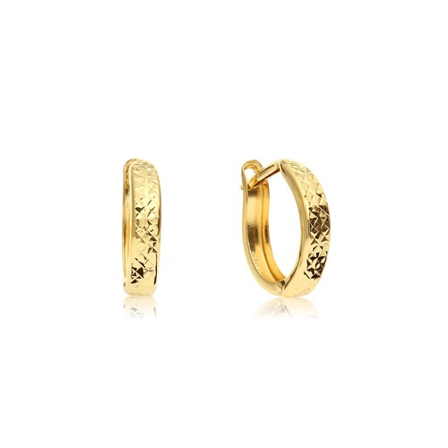 14k real solid gold round - 14k,