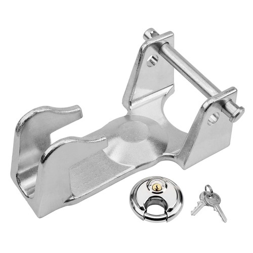 Gooseneck trailer hitch lock - trailer,