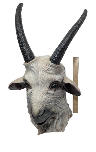 Full head adult latex goat - full,