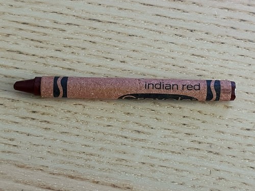 Indian red crayon vintage - indian,