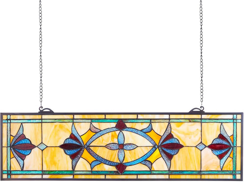 Stained glass window panel 32 - glass, panel,