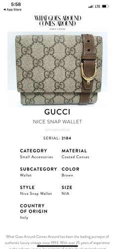 Gucci nice snap wallet - nice,