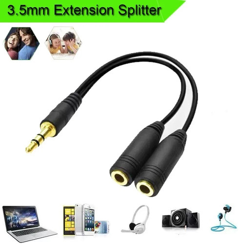 5mm headphone splitter y - headphone,