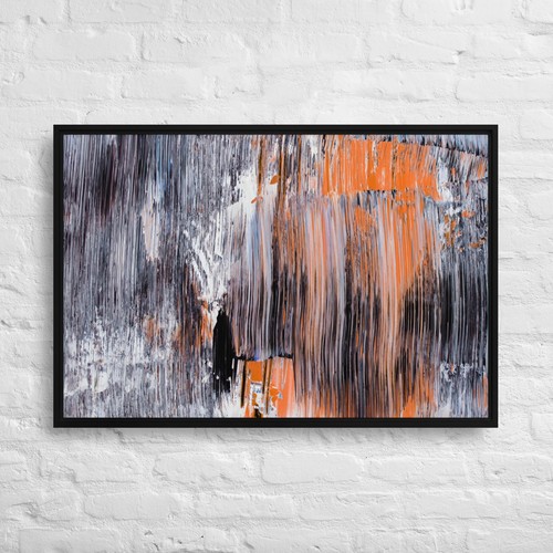 Abstract acrylic 36x24 framed - abstract, 36x24-framed