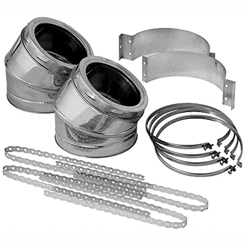 Double wall stove pipe - wall,