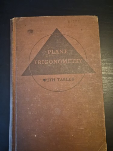 Plane trigonometry with - trigonometry, tables