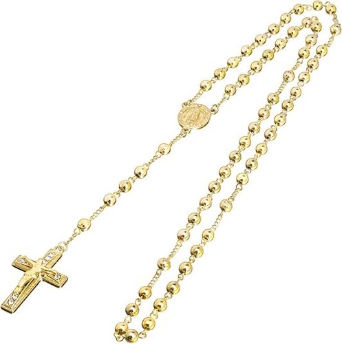 Collar cuentas oro 14k - cuentas,