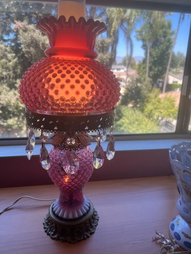 Fenton cranberry hobnail - fenton,