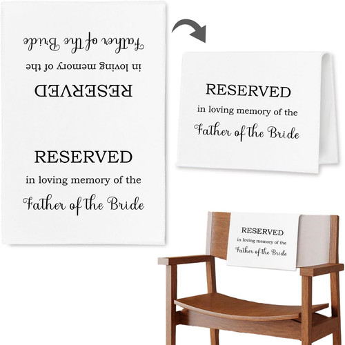Reserved seating chair signs - seating,