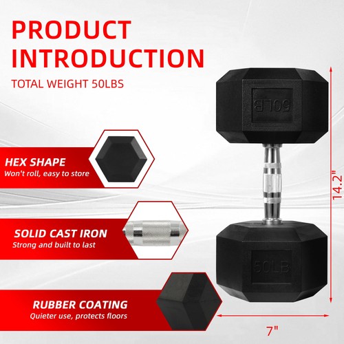 Balancefrom rubber encased hex - rubber,