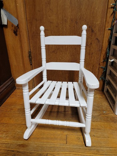 Kid rocking chair - rocking, white