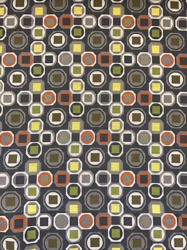 Geometric cotton woven grey - geometric,