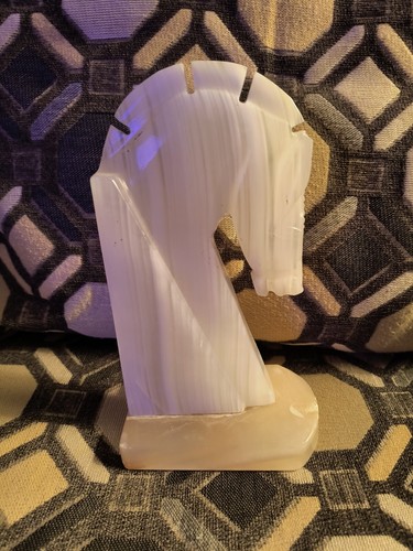 Vintage onyx horse head - vintage,