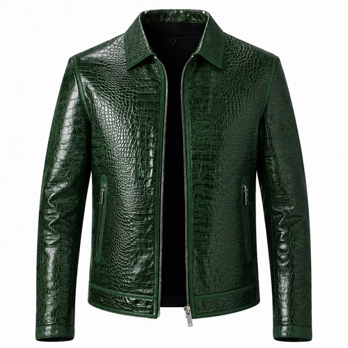 Men leather jacket - men’s,