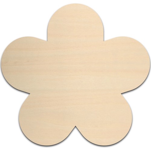 Flower petals wood cutout - 5,
