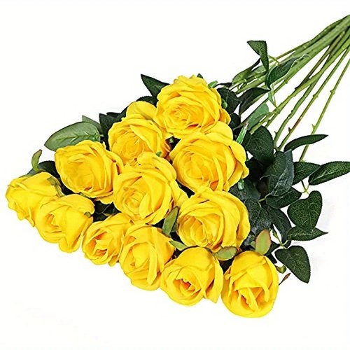 Red silk roses artificial - silk,