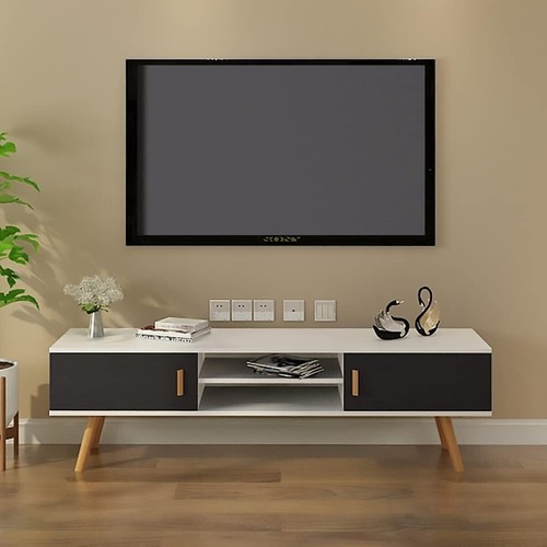 Wooden stand with storage - wooden, tv