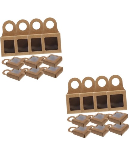 24pcs kraft paper wine bottle - kraft,