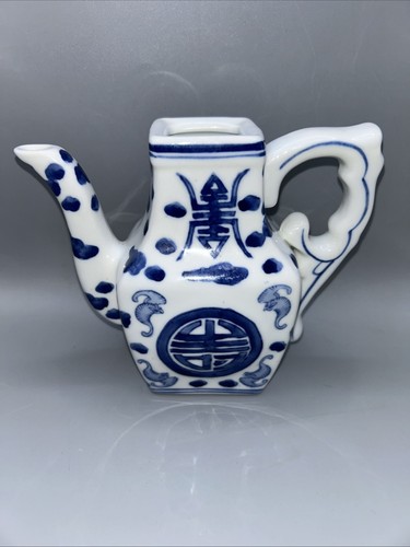 Vintage blue white - blue, &