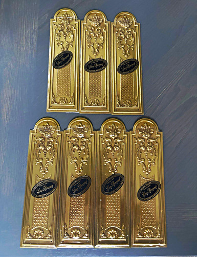 Antique french brass door - 7,