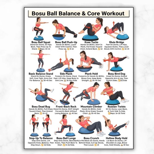 Bosu ball balance core - ball, &