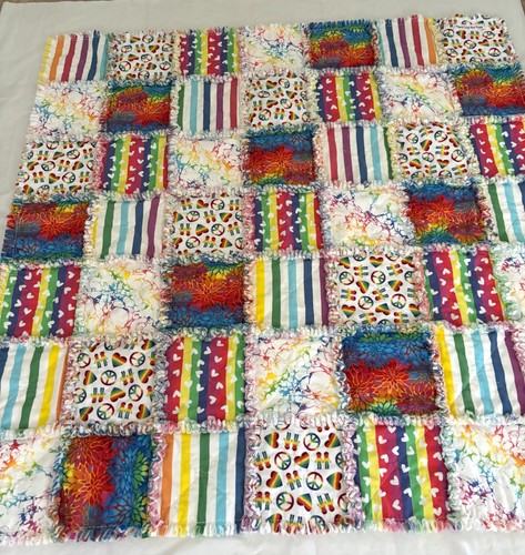 Rag quilt x45 bright - quilt,
