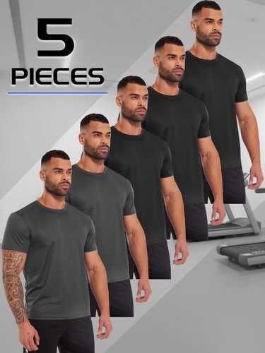 5pack mens shirts outdoor - t-shirts,