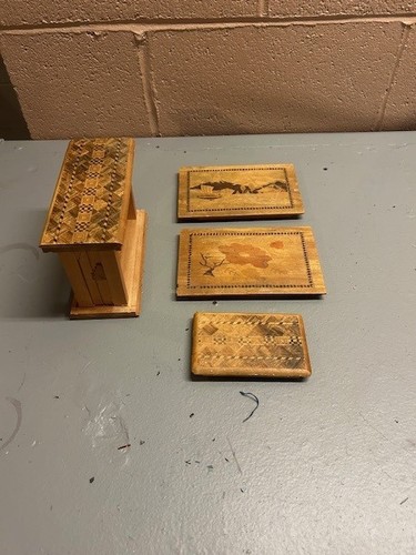 Vintage japanese puzzle box - vintage,