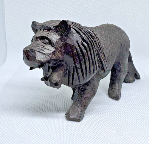 Figurine african lion roaring - figurine,